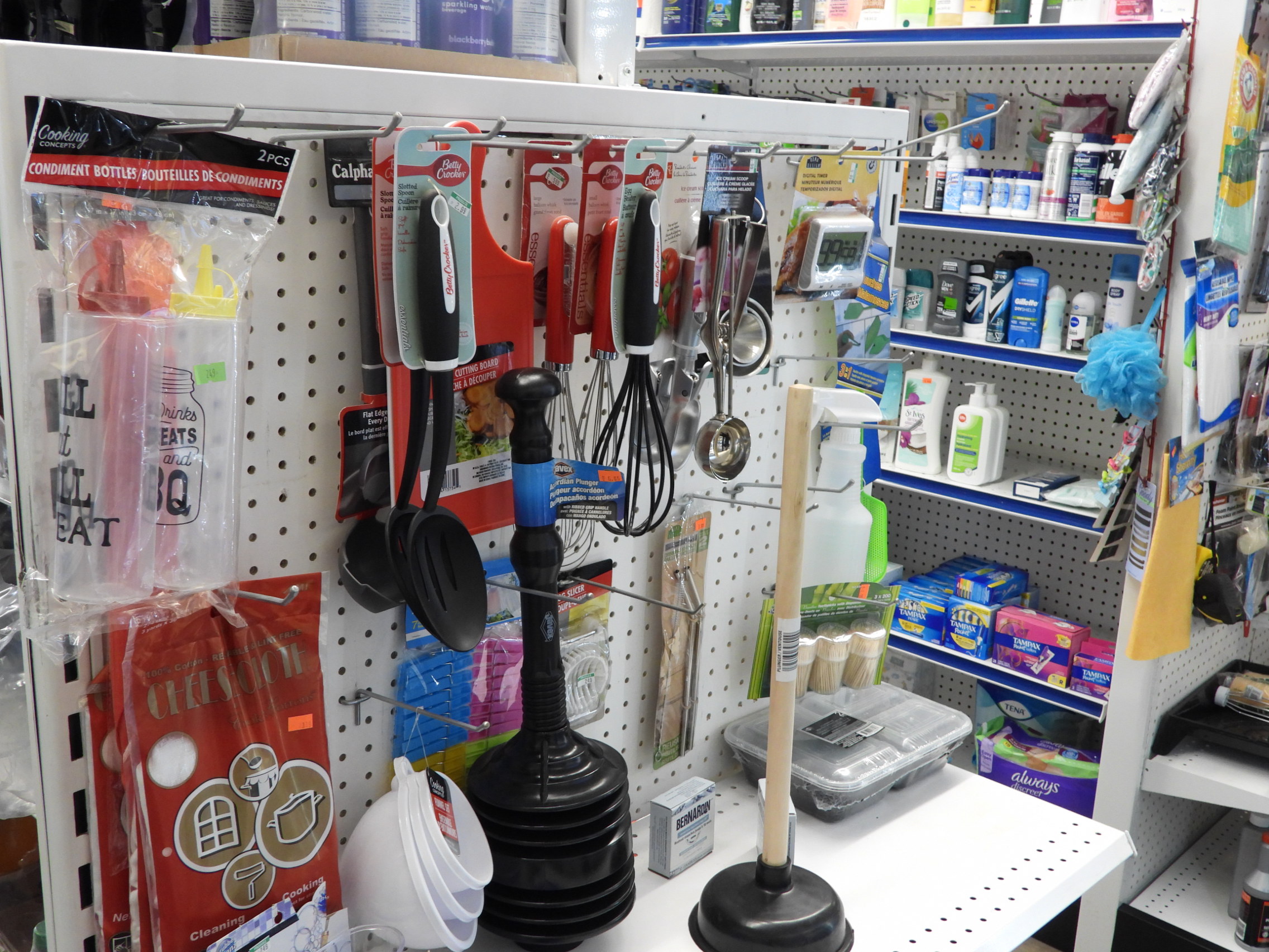 All different types of supplies available for both camping tents and motor homes!